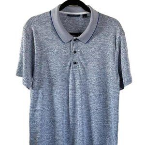 Perry Ellis Men's Light Blue Athletic Golf Polo Lg